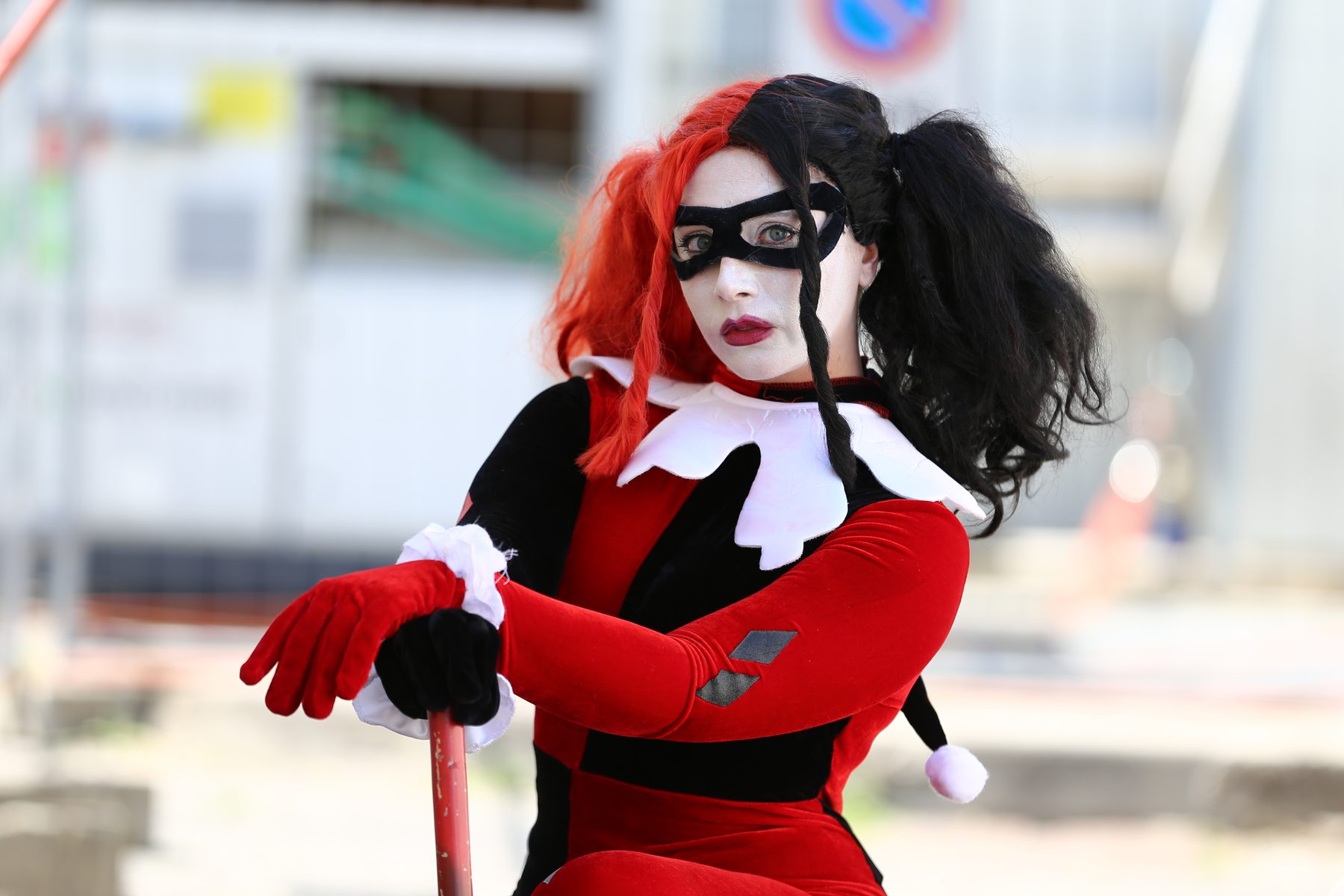 Cosplay di Harley Quinn classica