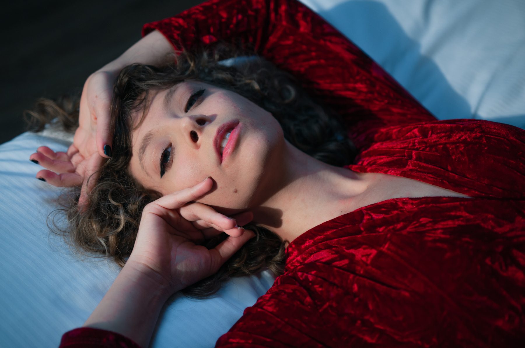 Ritratto in velluto rosso